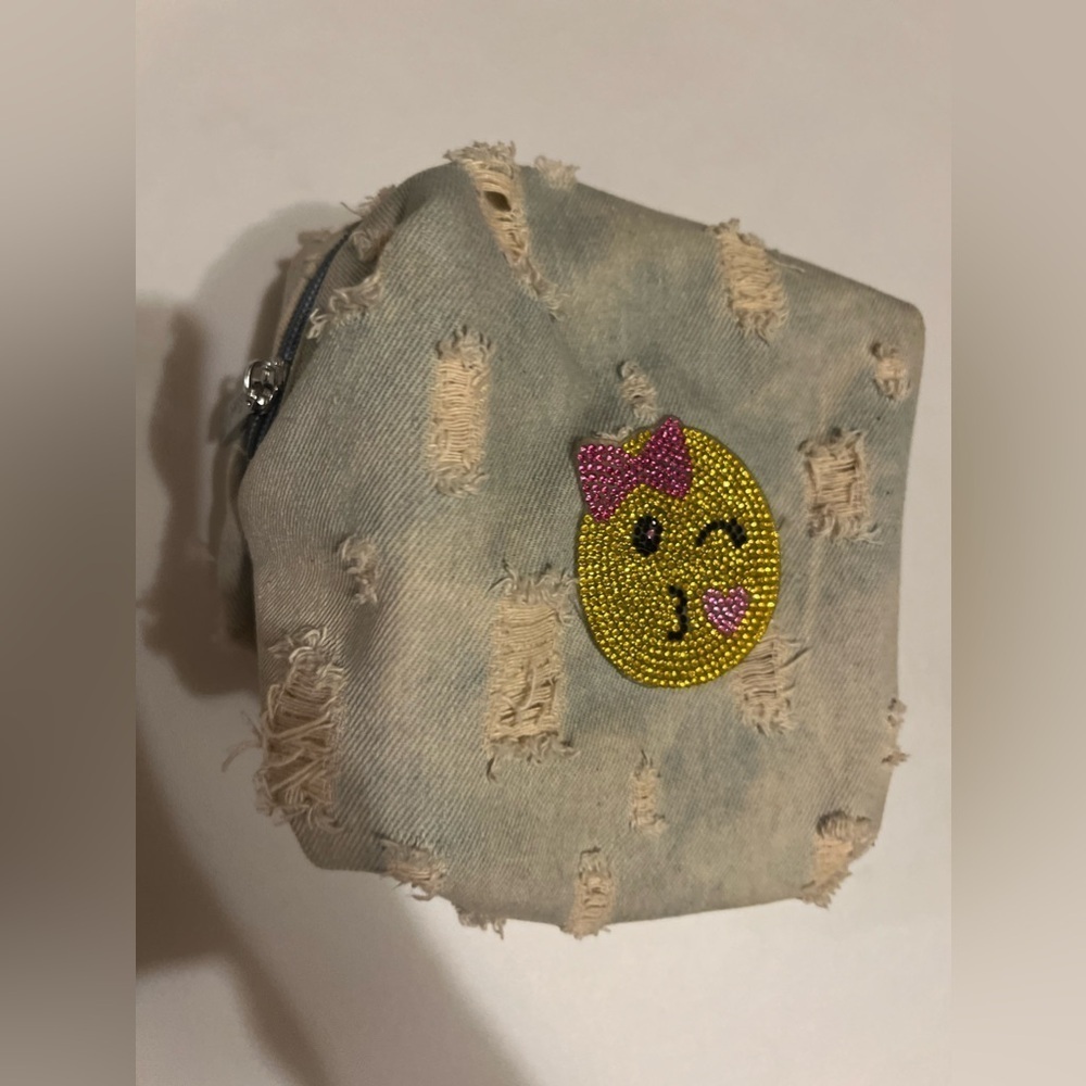 Bari Lynn Girls Emoji Bag denim